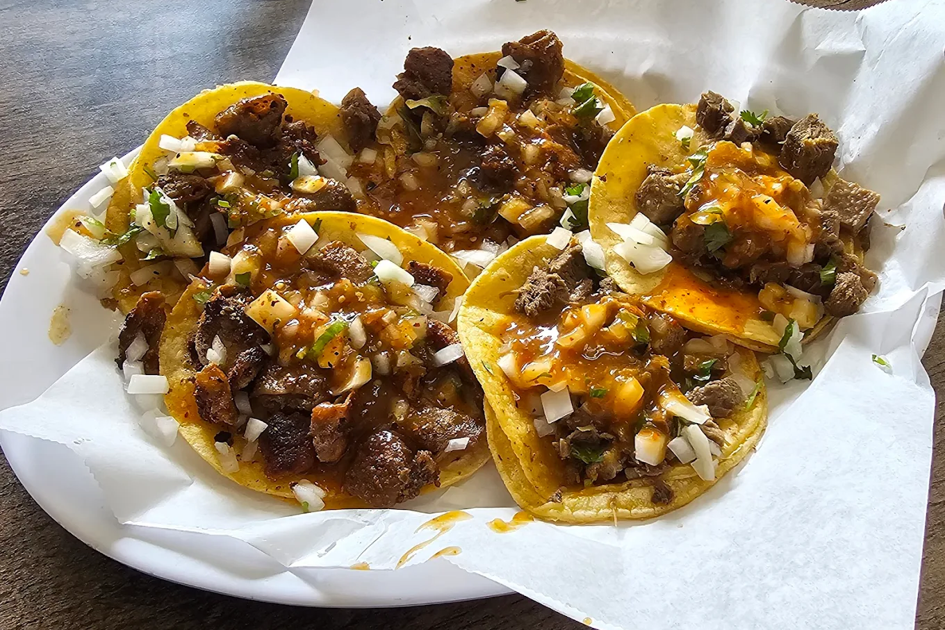 Carne tacos at Taqueria Potrillos in Camarillo