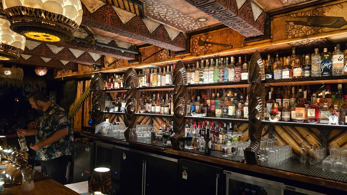 House of Bamboo Tiki Lounge immersive interior, Camarillo